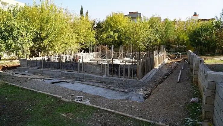 'Mehmet Akif Mahallesi Taziye Evi inşası tüm hızıyla devam ediyor'