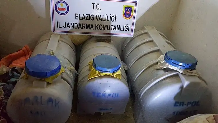 'Elazığ´da 2 bin 270 litre kaçak üretilen içki ele geçirildi'