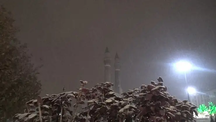 'Sivas´ta kar yağışı başladı'