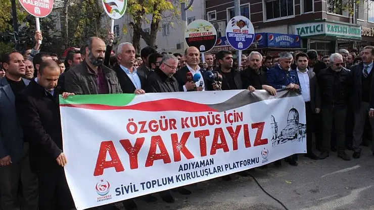 'Adıyaman´dan Kudüs protestosu'