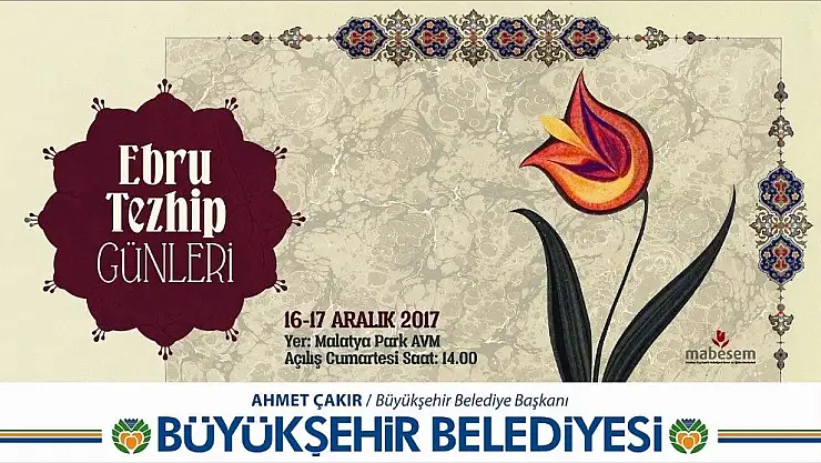 'Büyükşehir´den ebru tezhip günleri'