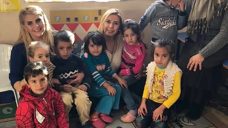 'Köy okuluna kıyafet yardımı'