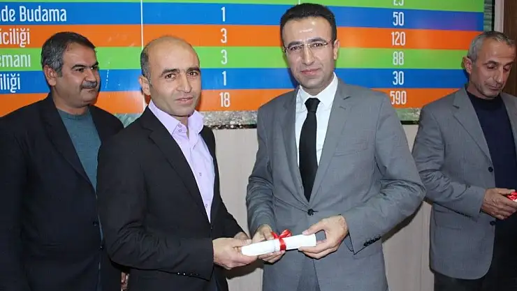 '590 Kursiyer çiftçi sertifikalarını aldı'