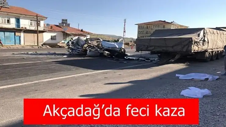 Akçadağ´da feci kaza