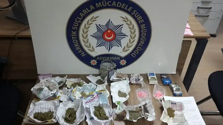 'Kahta ilçesinde uyuşturucu operasyonu'