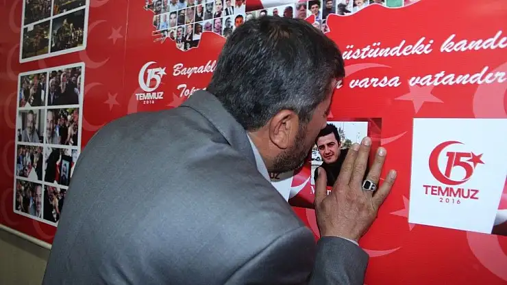 'Şehit çocuklarının fotoğrafına yüzünü yaslayıp ağladı'