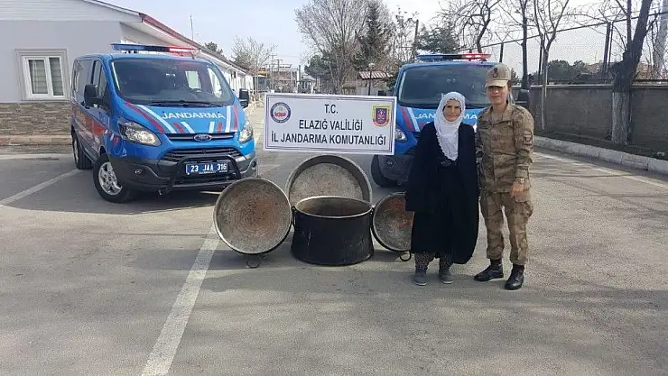 'Bakır kazanları çalan hırsız tutuklandı'
