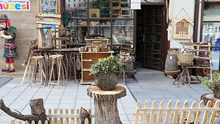 Malatya'da Kurumuş Ağaç Dallarına Şekil Veren Sanatçı