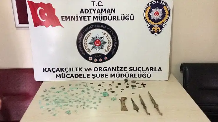 'Adıyaman´da 144 parça tarihi eser ele geçirildi'