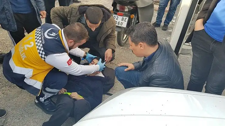 'Ters yönden giderken aracın çarptığı bisikletli çocuk yaralandı'