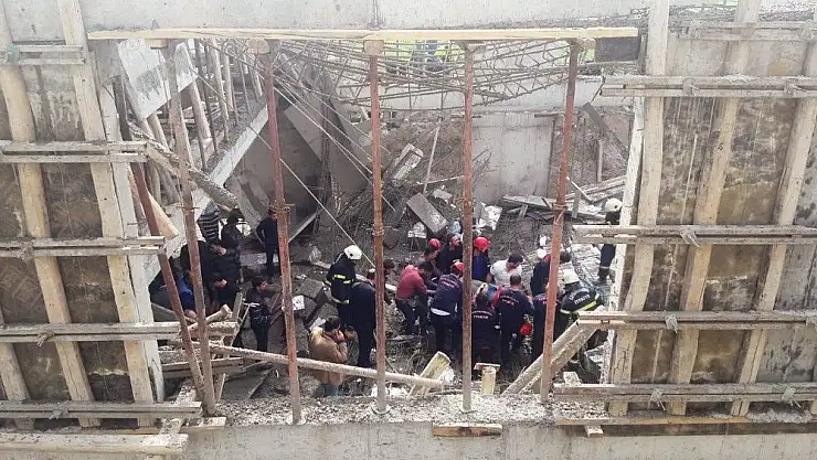 'Kahramanmaraş´ta inşaatta göçük: 1 ölü, 5 yaralı'