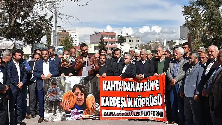 'Kahta´da Afrin için yardım kampanyası başlatıldı'