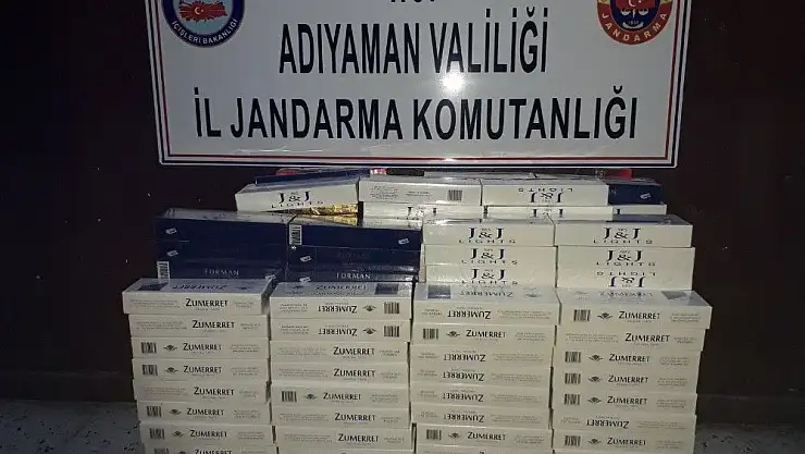 'Otomobilde kaçak sigara ele geçirildi'