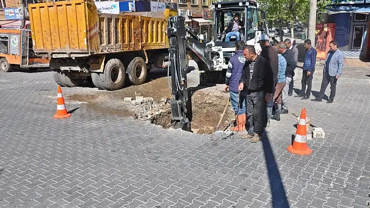'Gölbaşı ilçesinde meydana gelen su arızası giderildi'