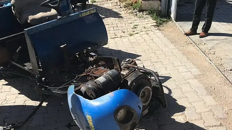 'Gölbaşı´nda çapa motoru devrildi'