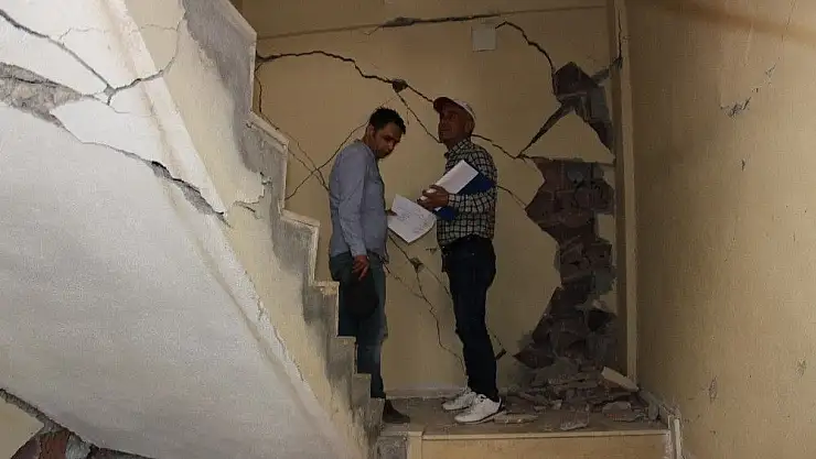 'Samsat´ta yapıların ön hasar tespiti yapıldı'