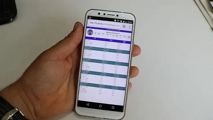 'Hastanede anlık hekim çalışma durumu uygulaması'