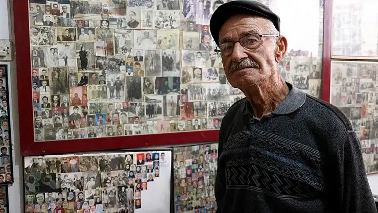 'Ölenlerin fotoğraflarını dükkanında sergiliyor'