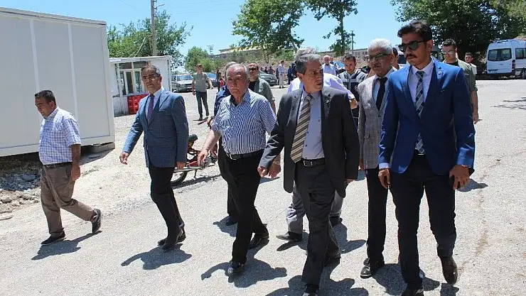 'Vali Kalkancı Samsat´taki çalışmaları denetledi'