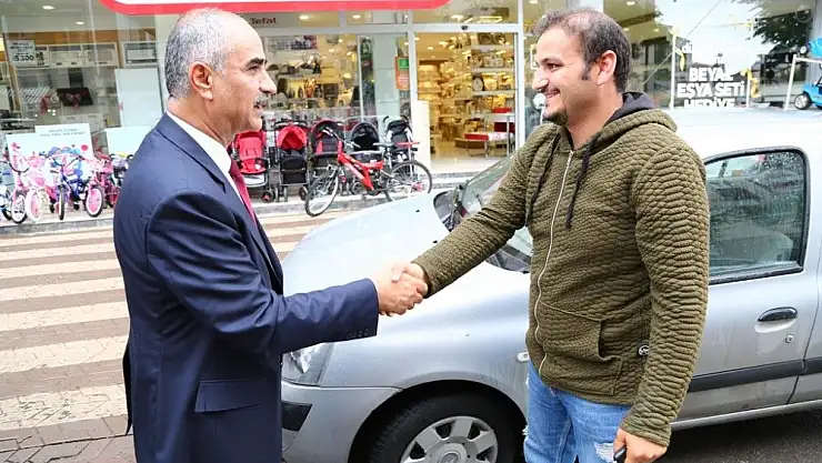 'Başkan Aydın esnaf ziyaretlerini sürdürdü'