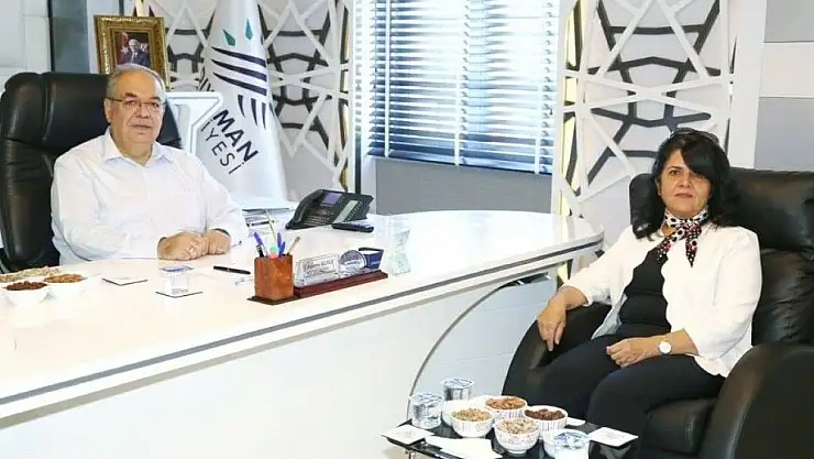 'İller Bankası Gaziantep Bölge Müdürü İnce Başkan Kutlu´yla bir araya geldi'