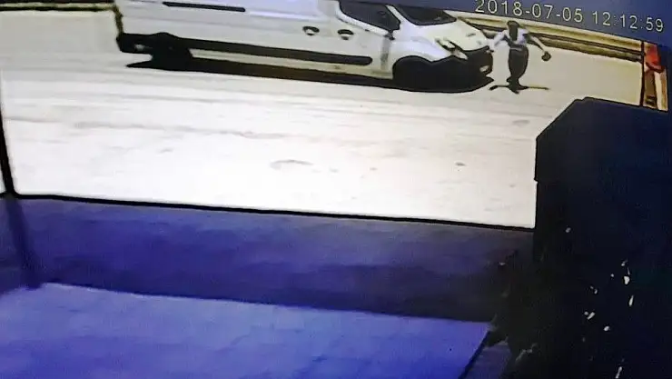 'Kamyonet yaşlı adama böyle çarptı'