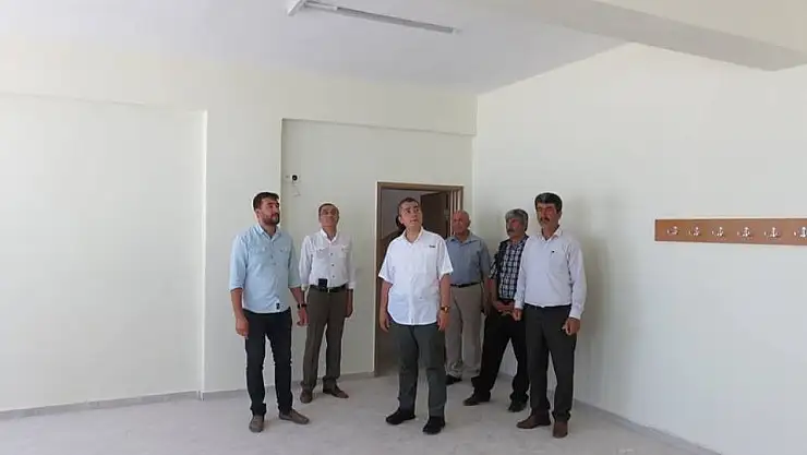 'Kaymakam Aksoy okul inşaatını denetledi'