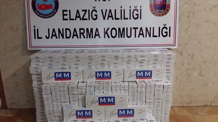 'Elazığ´da 3 bin paket  kaçak sigara ele geçirildi'