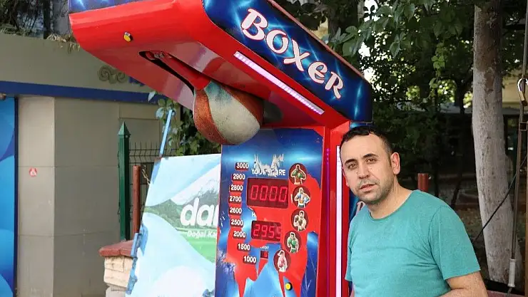 '(Özel) Stres atmanın yeni yolu `Boks Makinesi´'