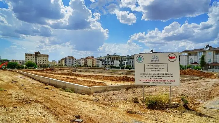 'Adıyaman´da yapımı süren Lukianos Parkı´nda çalışmalar hız kazandı'