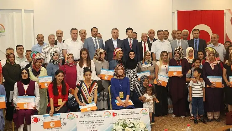 'Elazığ´da girişimcilik kursu alan kadınlara sertifika verildi'