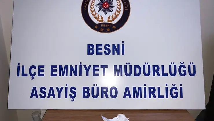 'Besni ilçesinde uyuşturucu ele geçirildi'