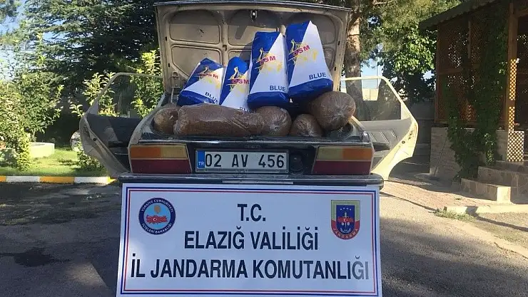 'Elazığ´da 95 kilo kaçak tütün ele geçirildi'