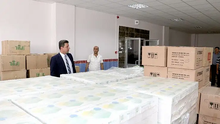 'Okullara kırtasiye ve temizlik malzemesi desteği'