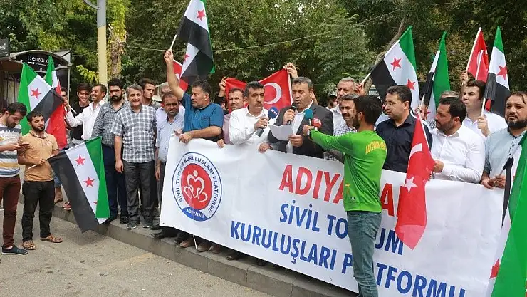 'Adıyaman´da İdlib için dua edildi'
