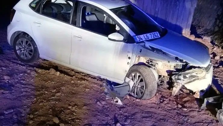 'Otomobil şarampole yuvarlandı: 1 yaralı'