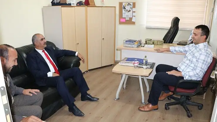 'Başkan  Aydın´dan İHA´ya ziyaret'