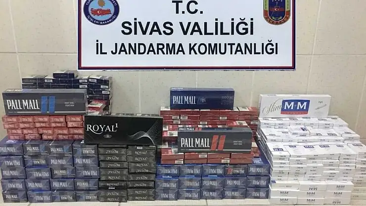 'Sivas´ta 7 bin 530 paket kaçak sigara ele geçirildi'