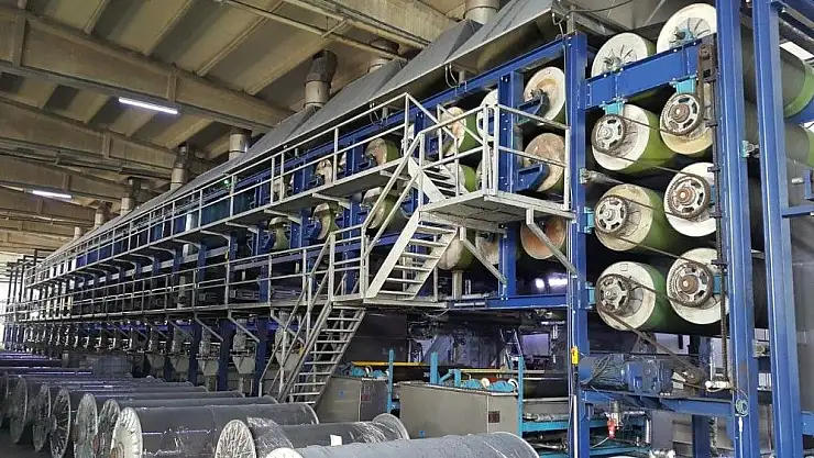 'Kahramanmaraş´tan Amerika´ya çözgü boya makinesi ihracatı'