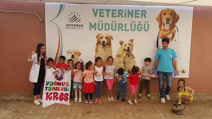 'Öğrenciler barınma merkezideki hayvanları sevdi'