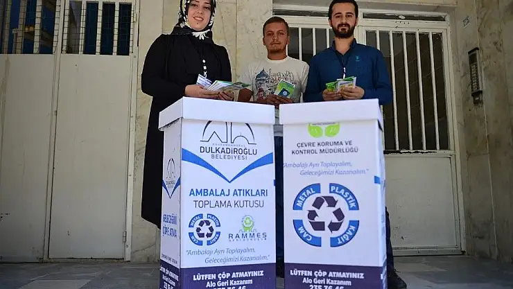 'Kapı kapı dolaşıp ''Sıfır Atık'' projesini anlattılar'