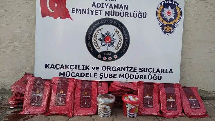 'Kaçak nargile tütünü ele geçirildi'