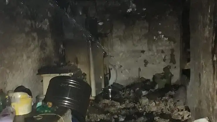 'İkamet yangını paniğe neden oldu'