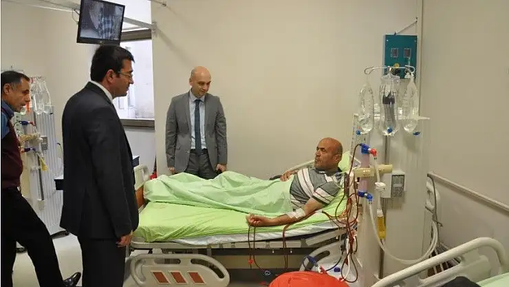 'Kaymakam Gencer hastanedeki çalışmaları inceledi'