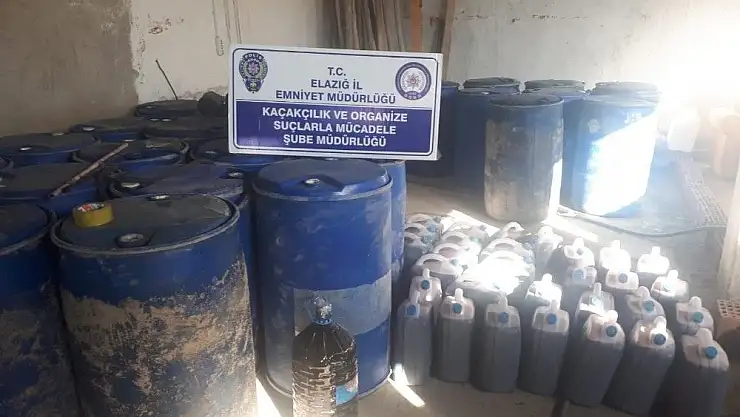 'Elazığ´da 5 ton kaçak içki ele geçirildi'