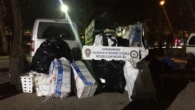 'Meyve sularının arasında 14 bin paket kaçak sigara çıktı'
