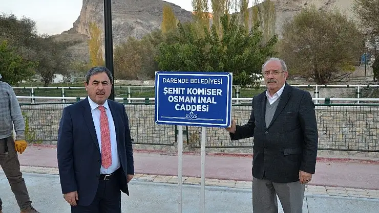 'Şehit komiserin adı ilçesinde yaşayacak'