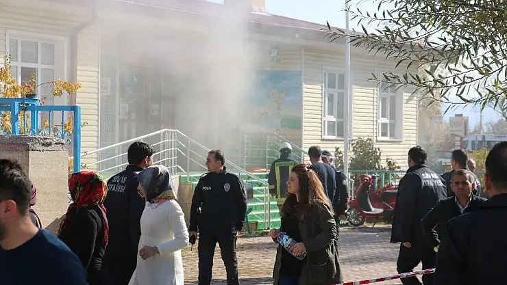 'Anaokulunda yangın paniği'
