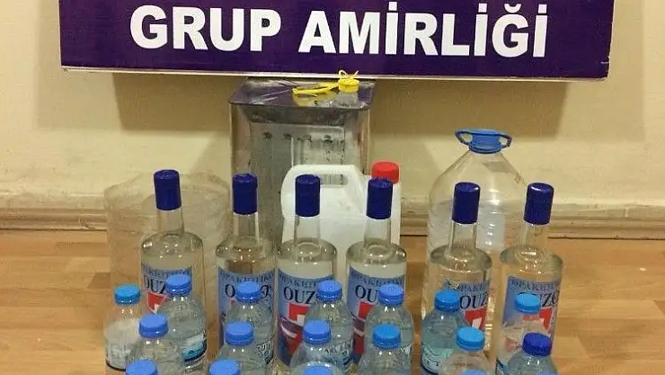 'Elbistan polisinden kaçak içki operasyonu'