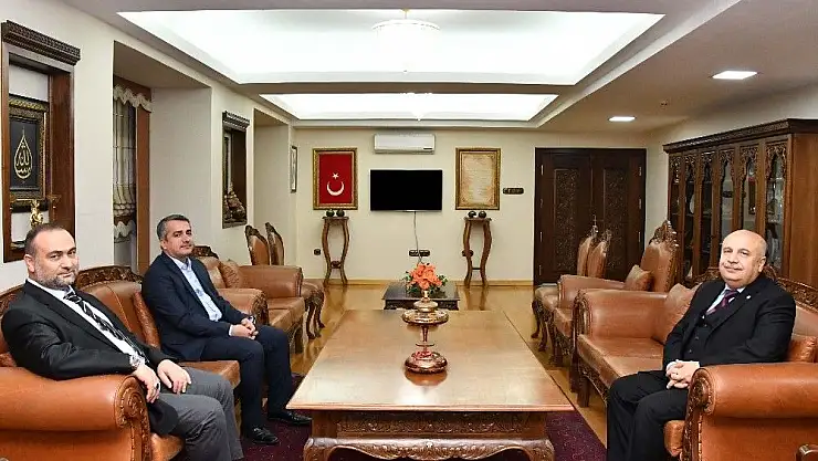'Müftü Taşçı Rektör Gönüllü ile bir araya geldi'